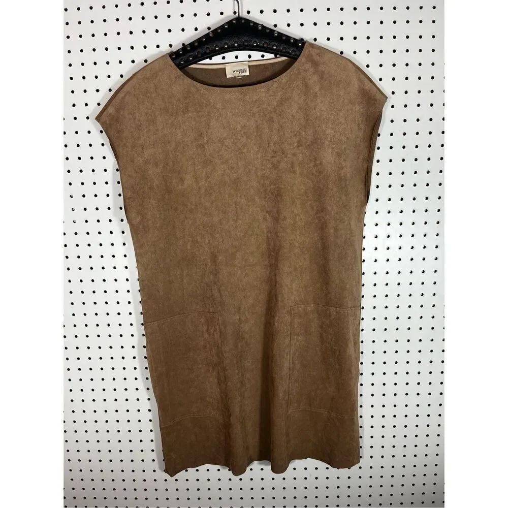 Wilfred Free faux suede sleeveless dress M